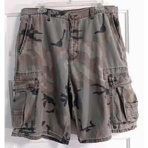 Vtg Y2K Cargo Shorts Mn 36 Multicam Baggy Grunge Skater Military Tactical Combat